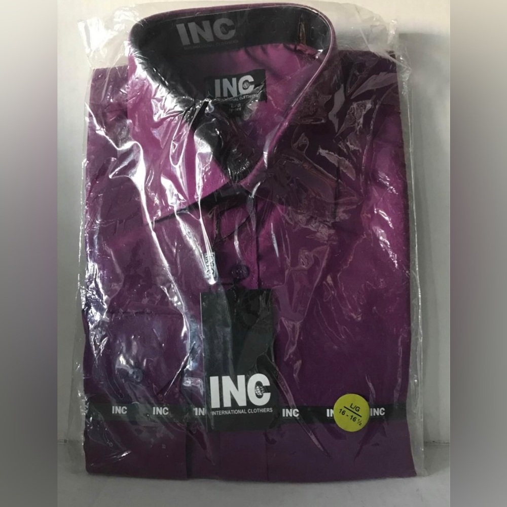 INC Purple dress shirt (16”)